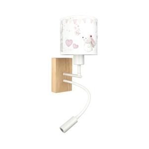 Brilagi - LED Flex. lámpa BOBO WOOD 1xE27/25W/230V + LED/3W tölgy/fehér/krém./király. BG1565+BG5589 kép