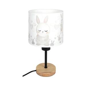 Brilagi - Asztali lámpa BOBO WOOD 1xE27/25W/230V tölgy/fekete/fehér/nyuszik BG1567+BG5584 kép