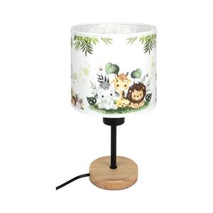 Brilagi - BOBO WOOD asztali lámpa 1xE27/25W/230V tölgy/fekete/fehér/zöld/dzsungel BG1567+BG5588 kép