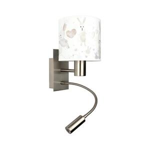 Brilagi - LED Flex. lámpa BOBO 1xE27/25W/230V + LED/3W m. króm/fehér/nyuszis BG1556+BG5584 kép