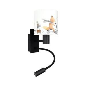Brilagi - LED Flex. lámpa BOBO 1xE27/25W/230V + LED/3W fekete/fehér/állatmintás BG1558+BG5578 kép