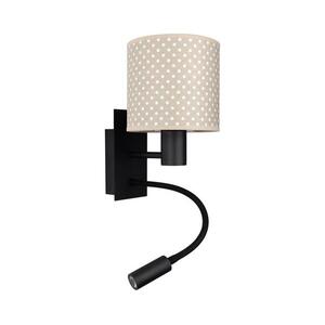 Brilagi - LED Flex. lámpa BOBO 1xE27/25W/230V + LED/3W fekete/bézs/pöttyös BG1558+BG5581 kép