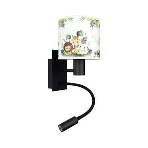 Brilagi - LED flexibilis lámpa BOBO 1xE27/25W/230V + LED/3W fekete/fehér/zöld/dzsungel BG1558+BG5588 kép