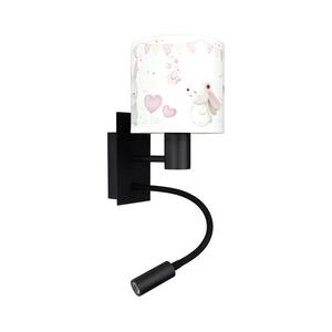 Brilagi - LED Flex. lámpa BOBO 1xE27/25W/230V + LED/3W fekete/krémszínű/nyuszik BG1558+BG5589 kép