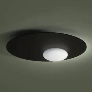 Axolight Kwic LED mennyezeti lámpa, fekete Ø36cm kép