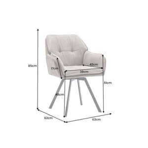 LOUNGER VINTAGE taupe mikroszálas szék kép