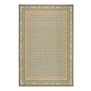Zöld jutakeverék szőnyeg 200x290 cm Mara Jute Border – Flair Rugs kép