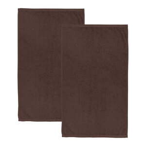 Barna gyorsan száradó frottír pamut fürdőlepedő szett 2 db-os 90x140 cm Quick Dry – Catherine Lansfield kép