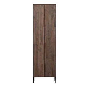 Barna szekrény kőrisfa dekorral 60x210x42 cm Gravure – WOOOD kép