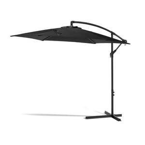 Fekete napernyő ø 300 cm Happy Sun – Bonami Essentials kép