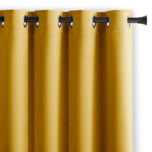 Sárga dimout (részleges sötétítő) függöny 140x270 cm Kierra – Restilo kép