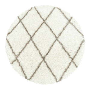 Krémszínű kerek szőnyeg ø 120 cm Alvor – Ayyildiz Carpets kép