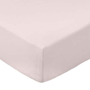 Rózsaszín gumis pamut-perkál lepedő 90x190 cm Cotton Percale – Bianca kép