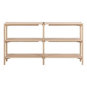 Natúr színű könyvespolc tölgyfa dekorral 169x88x30 cm Braidwood – Actona kép