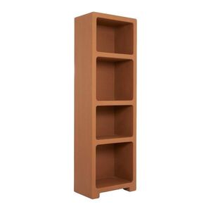 Terrakotta színű könyvespolc 60x190x35 cm Naluno – Light & Living kép