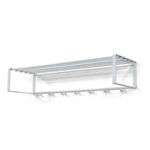 Fehér fém fali fogas polccal 100 cm Rex – Spinder Design kép