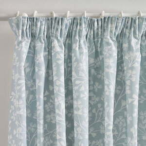 Kék függöny szett 2 db-os 168x183 cm Brooke Floral – Catherine Lansfield kép
