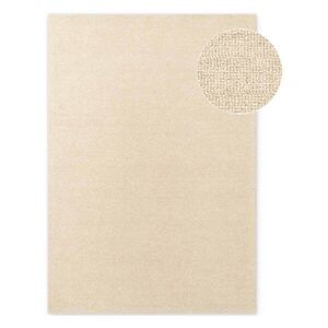 Bézs kézi szövésű gyapjú szőnyeg 140x200 cm Puristic Knots – Elle Decoration kép