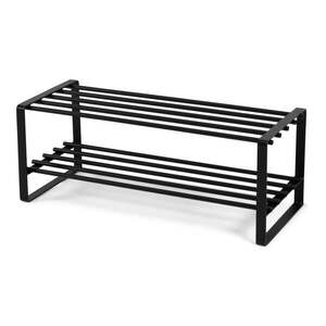 Fekete fém cipőtartó 70x29x27 cm Rex – Spinder Design kép