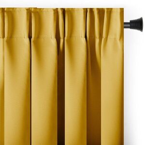 Sárga dimout (részleges sötétítő) függöny 140x175 cm Kierra – Restilo kép