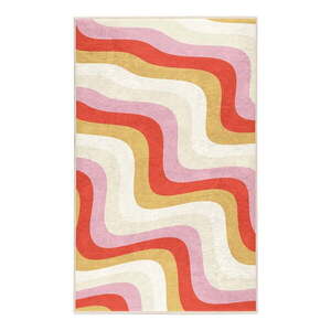 Sárga-rózsaszín mosható szőnyeg 160x230 cm Creamy Raspberry Swirl – Mila Home kép