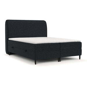 Fekete ágyneműtartós boxspring ágy 140x200 cm Melba – Maison de Rêve kép