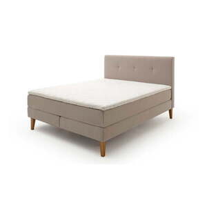 Bézs boxspring ágy 160x200 cm Stockholm – Meise Möbel kép