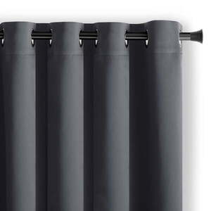 Sötétszürke dimout (részleges sötétítő) függöny 140x175 cm Kierra – Restilo kép