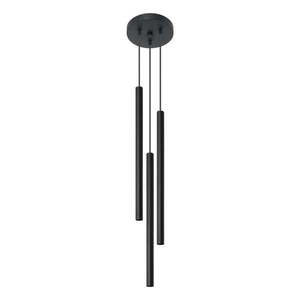Fekete fém függőlámpa ø 20 cm Fideus – Sollux kép