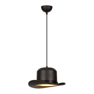 Fekete függőlámpa textil búrával ø 30 cm Capello – Opviq lights kép