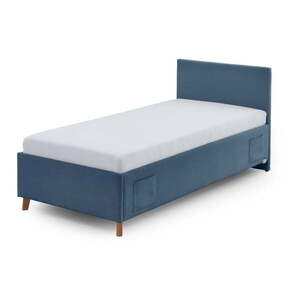 Kék kárpitozott ágyneműtartós gyerekágy ágyráccsal 90x200 cm Cool – Meise Möbel kép