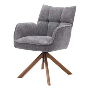 Szürke kárpitozott étkezőfotel szett 2 db-os Marilla – Unique Furniture kép