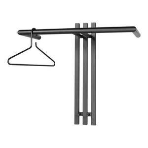 Fekete fém fali fogas 65 cm Senza – Spinder Design kép