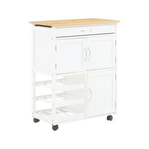 Bambusz gurulós konyhasziget 37x67 cm Harlow – Premier Housewares kép