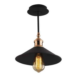 Fekete mennyezeti lámpa fém búrával ø 24 cm Berceste – Opviq lights kép
