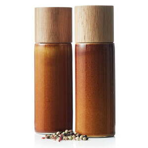 Borostyán színű kerámia só- és borsőrlő szett 2 db-os Gastro Amber – Bitz kép