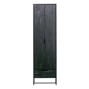 Fekete kőrisfa szekrény 60x210x36 cm Silas – WOOOD kép