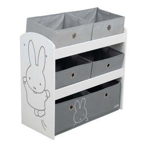 Fehér-szürke játéktároló 63, 5x29, 5x60 cm Miffy – Roba kép