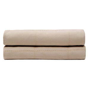 Világosbarna pamut steppelt ágytakaró 180x260 cm Isor – Kave Home kép