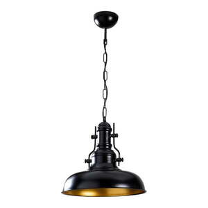 Fekete függőlámpa fém búrával ø 32 cm Detroit – Opviq lights kép