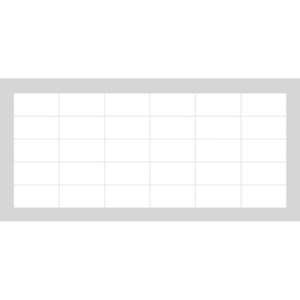 Csempematrica szett 30 db-os 20x10 cm Subway Tiles White – Ambiance kép