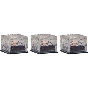 Napelemes kültéri LED gyertya szett 3 db-os (magasság 5, 5 cm) Icecube – Star Trading kép