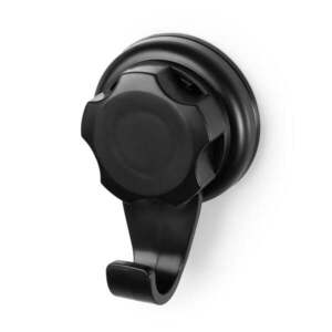 Fekete öntapadós acél akasztó szett 2 db-os Bestlock – Compactor kép