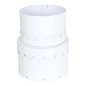 Fehér fedeles karton tárolódoboz szett 2 db-os ø 26x17, 5 cm Wilma Paper Laminate – Bigso kép
