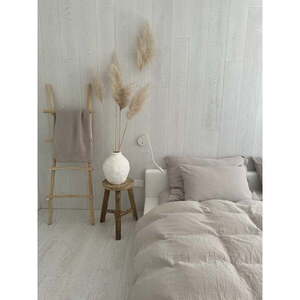 Bézs egyszemélyes muszlin ágyneműhuzat 135x200 cm Plain Muslin – Butter Kings kép