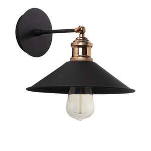 Fekete fali lámpa ø 24 cm Berceste – Opviq lights kép