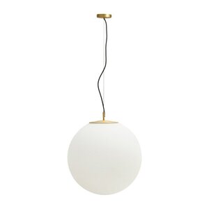 Fehér-aranyszínű fém függőlámpa üveg búrával ø 50 cm Brisia – Kave Home kép