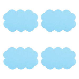 Gyerek csúszásgátló alátét szett fürdőkádba 4 db-os 9x14, 5 cm Nuages – MSV kép