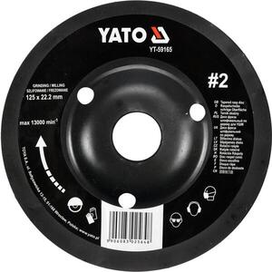 YATO Rotációs ráspoly, kúpos, 125 mm, 2. típus kép
