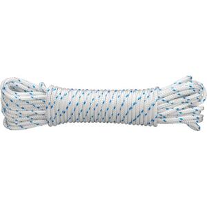 CONNEX PES fonott kötél 16 szál, 8 mm × 10 m, fehér/kék, DY2702882 kép